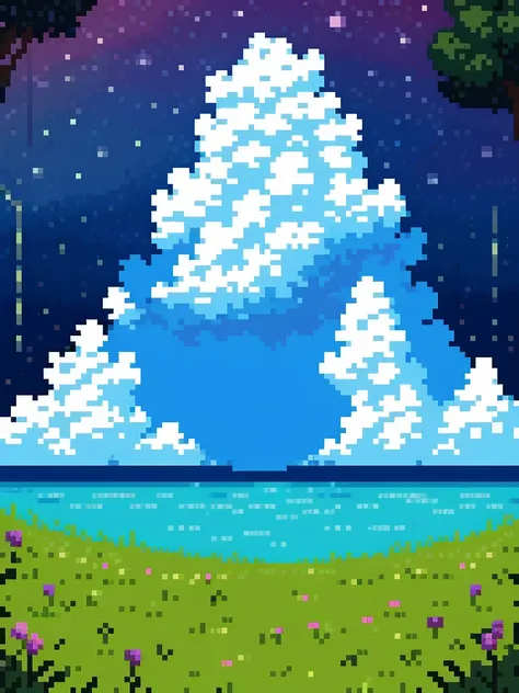 pixel art:1.5, planet earth seen from space:1.4, intricate, high quality masterpiece