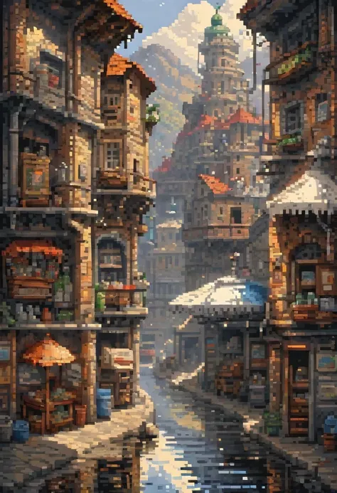 pixel art painting by oleg korolev, best quality, masterpiece, high details, Ultra intricate detailed