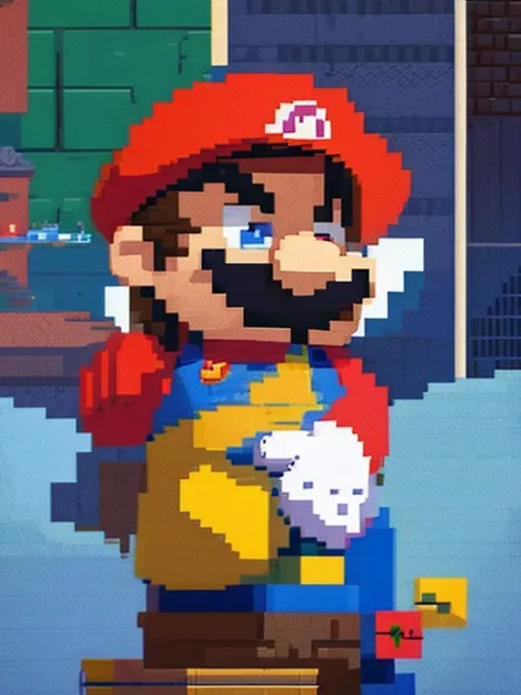 Pixel art: super mario