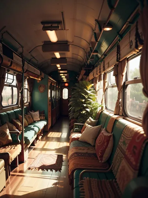 bohoai train, train interior