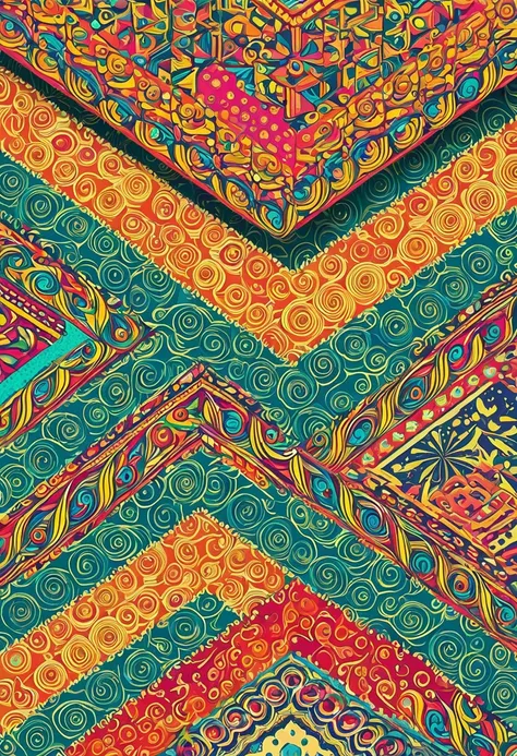 Nostalgic colorful patterns