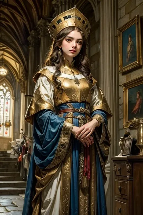 ((best quality)), ((masterpiece)), (detailed), personification of the Medieval