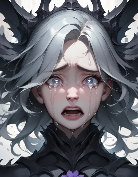 1girl, crying, aesthetic, extremely detailed, masterpiece, best quality, very aesthetic, absurdres,crying eyes, swynnarchild, da...