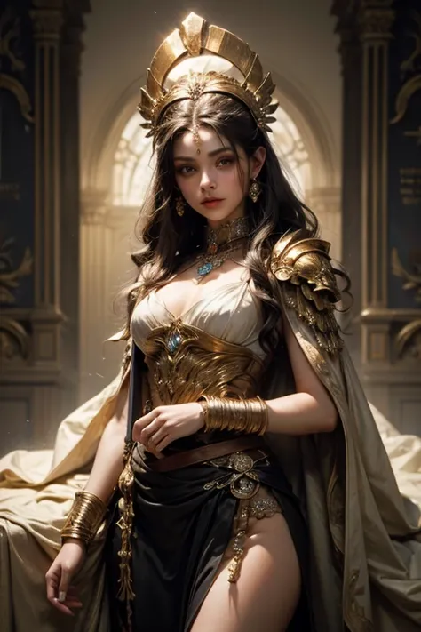 ((best quality)), ((masterpiece)), (detailed), personification of Hera