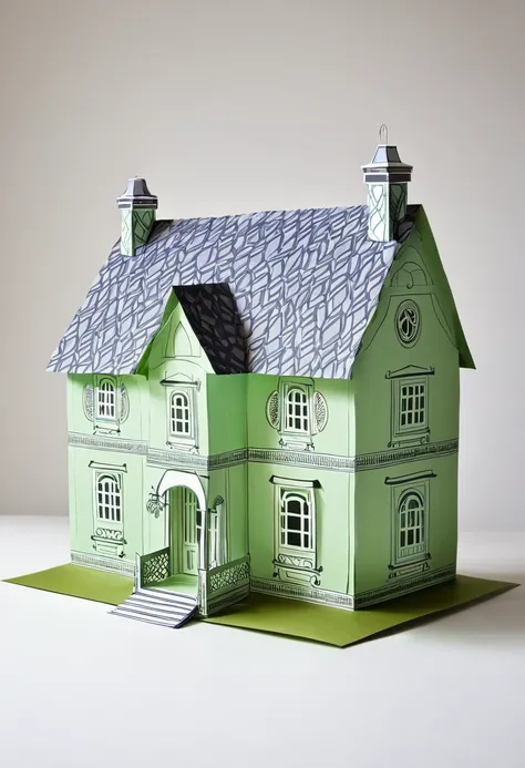 House made of paper, novel form