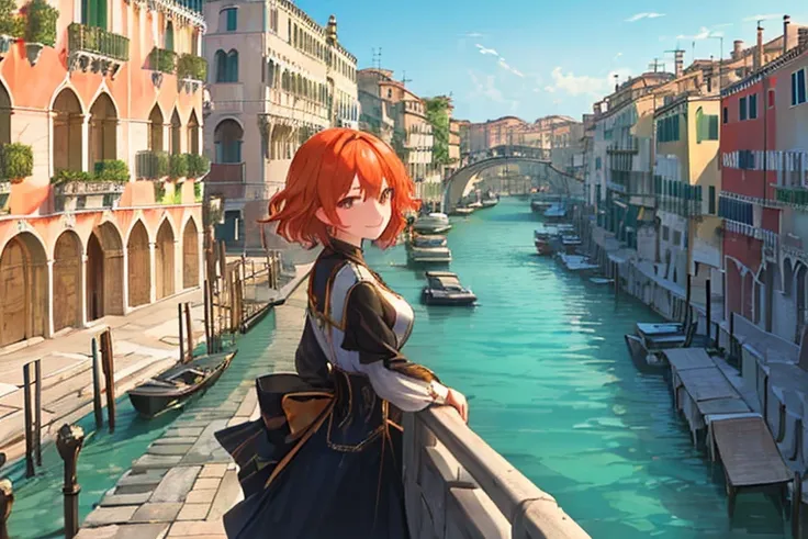 (masterpiece,best quality,ultra detailed:1.2),
beautiful scenery like venice, italy,
from above, hair waving in the wind, 
a gir...