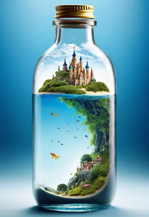 Small World in a Bottle, Fantastic Reality, Detailed Image