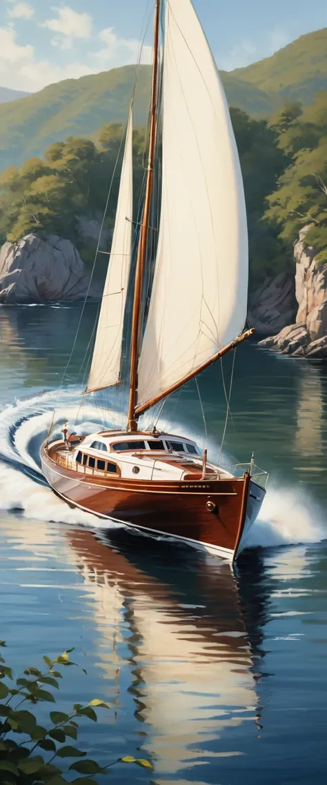 "Embark on a nostalgic journey through The Bygone Era of Classic Boating, where the essence of timeless elegance and refined craftsmanship meets the gentle ripples of tranquil waters. Each artwork in this collection is a visual ode to the graceful curves o...