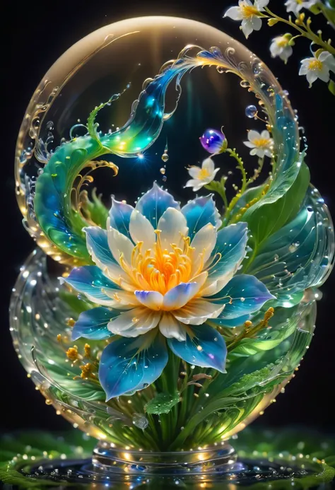 (Luminous object:1.4), by Miki Asai, best quality, masterpiece, very aesthetic, perfect composition, intricate details, ultra-detailed