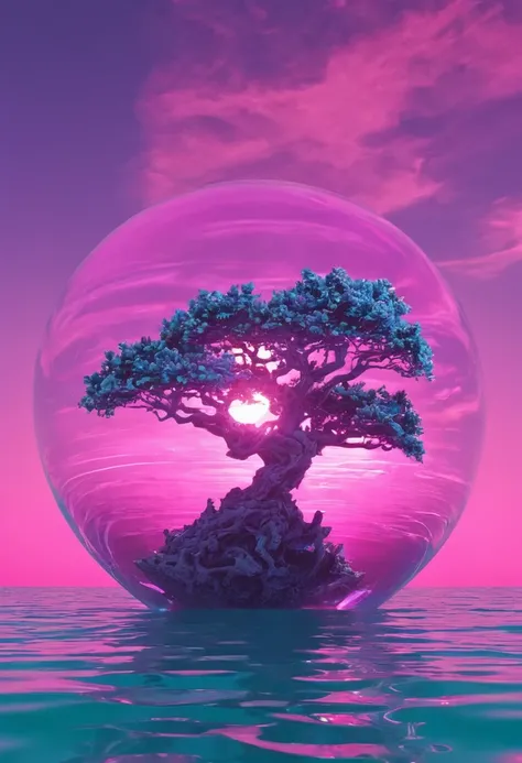 (Luminous object, Vaporwave Aesthetic:1.4), by James Balog, best quality, masterpiece, very aesthetic, perfect composition, intricate details, ultra-detailed