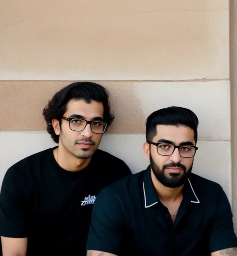 there is a man with glasses and a black shirt sitting in front of a wall, jamel shabbaz, farid ghanbari, aykut aydogdu, posuka demizu, pablo dominguez, ignacio fernandez rios, david rios ferreira, ignacio rios, mahmud barzanji, ahmad merheb, andres rios