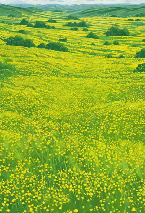 Top view (vector)The vast, ultra-wide-angle scene and the gorgeous rapeseed field’s ultra-wide-angle scenery can shock the audience.、Feel the splendor and openness of nature in the vast field of vision and the infinite possibilities of nature, the vastness...