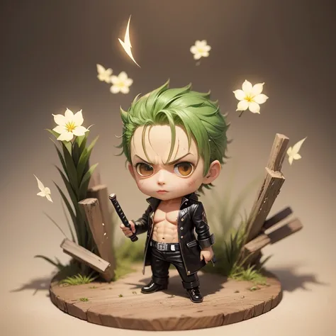 Roronoa Zoro, chibi one piece,Awakening,aura