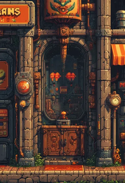 Retro Game, retro pixel art animation, (masterpiece, best quality, perfect composition, very aesthetic, absurdres, ultra-detailed, intricate details, Professional, official art, Representative work:1.3)