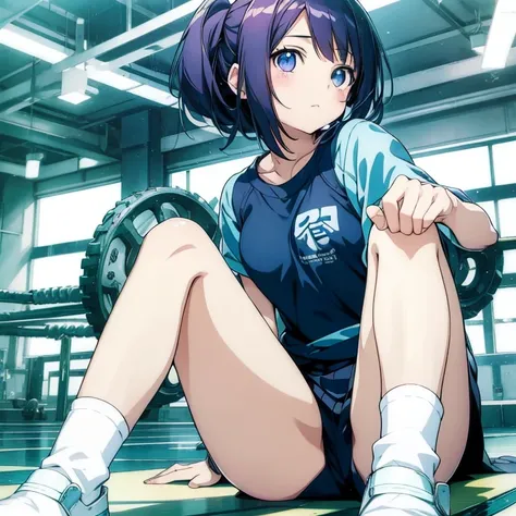 Anime girl sitting cross-legged on the ground, Beautiful anime girl squatting, anime girl squatting, Cute girl anime visual, anime moe art style, mayuri shiina, young anime girl, anime best girl, strongest pose, seductive anime girl, anime girl named lucy,...