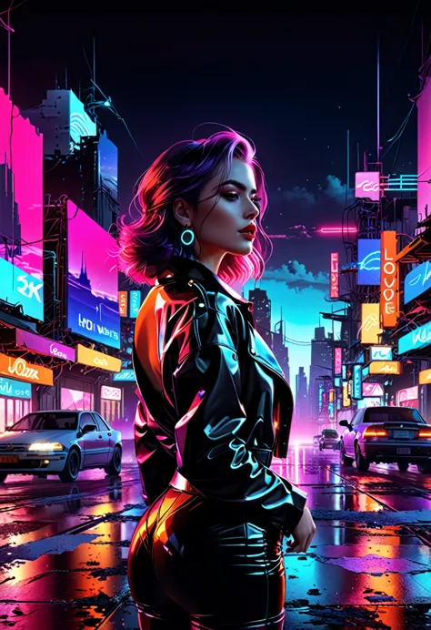 cg graphics illustration, fluorescent horizon, neon colored cityscape at background, no love. 8k, digital art, mysterious
mj, rt...