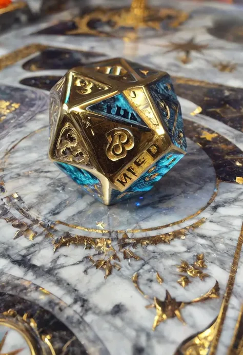 galaxy inside the marble carved dice, masterpiece, best quality, perfect composition, very aesthetic, absurdres, ultra-detailed, intricate details, Professional, official art, Representative work