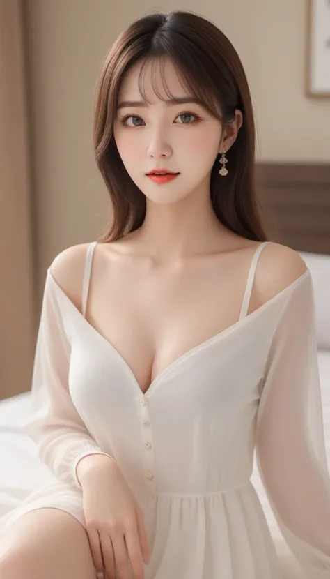 Mature and plump body，Tight gauze garment，exquisite legs，Photography of a beautiful girl，Detailed face，超lifelike8k cg，perfect face，flawless，（best quality，masterpiece：1.2），Super detailed，（Photorealistic：1.4），super detailed（lifelike），best quality, ultra high...