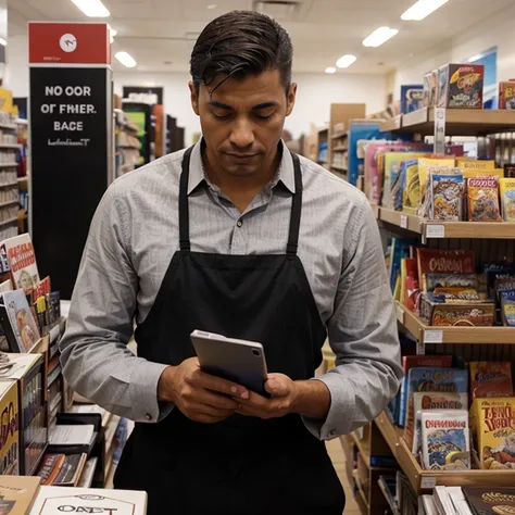 A man that sells products is an e-book 