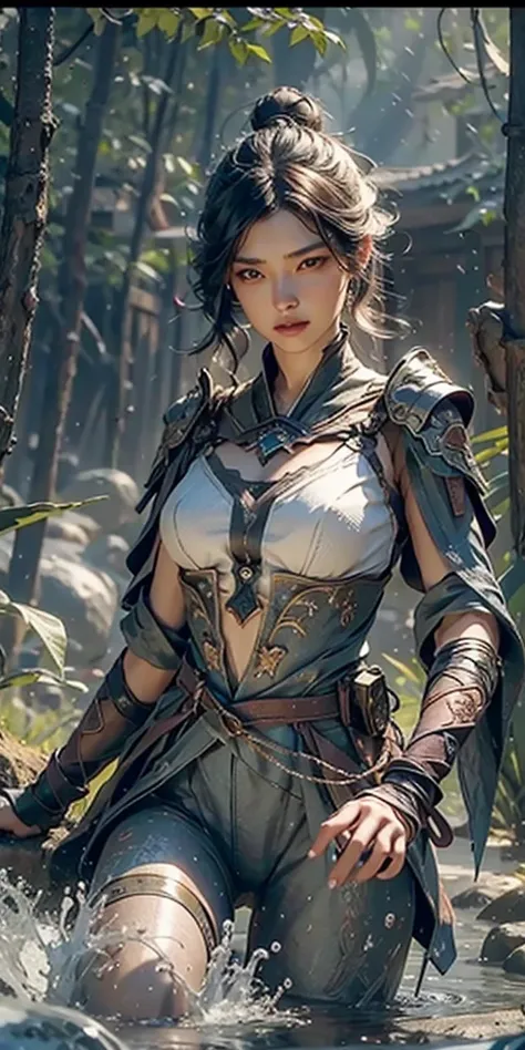 (Best Quality), ((Masterpiece), (Detail: 1.4), 3D, A Beautiful Western Female Figure, HDR (High Dynamic Range), Ray Tracing, NVIDIA RTX, Super-Resolution, Unreal 5, Subsurface Scattering, PBR Textures, Post-Processing, Anisotropic Filtering, Depth of Field...