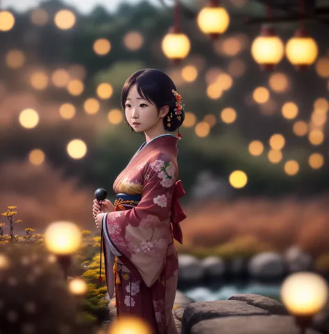 Japanese landscape, cinematic lighting, depth of field, bokeh, realism, photorealistic, hyperrealism, professional photography, uhd, dslr, hdr