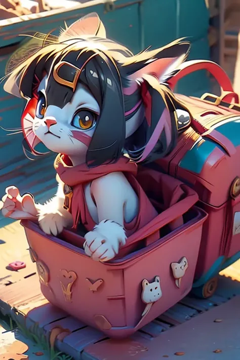 Anime Katze in Afrika