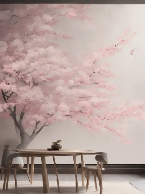 (best quality,4k,8k,highres,masterpiece:1.2),ultra-detailed,(realistic,photorealistic,photo-realistic:1.37),Japandi Art,Wall Art,minimalist,Cherrys,super detailed,Ethereal Tranquility,Minimalist Cherry Blossom Art,Elegance Canvas,vivid colors,studio lighti...