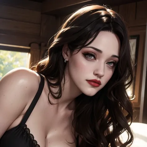 Kat dennings labios rojos 