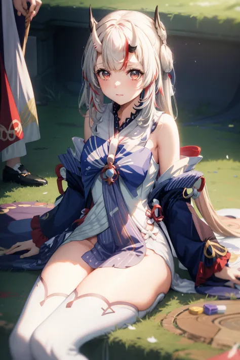 anime girl sitting on chair in white dress, cute anime waifu in a nice dress, azur lane style, guweiz in pixiv artstation, trend...