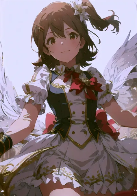 Mirai Kasuga (million live), (highest quality, 8K, masterpiece, super detailed:1.2), detailed background,
beautiful illustrations, highest quality, cute  girl, (conversion sequence), transformation magical girl, white magical girl, fractal art, albino, bab...