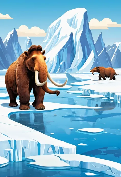 Illustration for the cartoon Ice Age 