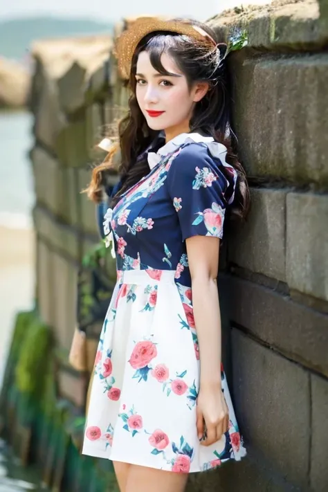 floral pattern dress