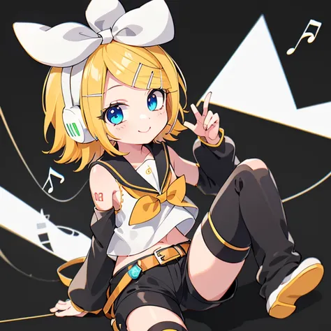 #quality(8k,best quality, masterpiece,super detailed),solo,#1 girl(cute,kawaii,small kid,kagamine rin, short hair, number tattoo...