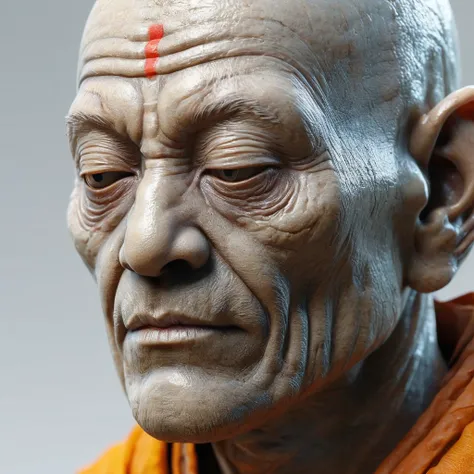 "Witness the wisdom and serenity of an ultra-realistic monk in ultra-definition! In this amazing miniature de resina, Immerse yourself in the world of an old, illuminated alien on a white background, Wrapped in powerful and strong colors that bring every d...