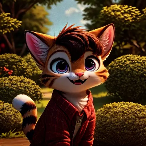 Da ist eine Katze, die findet einen Fisch  anime visual of A sweet cat, Sora als Katze, Animationsfilm, depicted as a Pixar character, anato finnstark. Pixar, frame from Pixar movie, Trickfilm, Neuer Katzenfilm, as a Pixar character, Pixar movie screenshot...