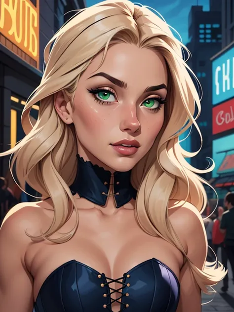  Imagem de desenho animado de uma mulher .cartoon style illustration, estilo de arte dos desenhos animados, estilo de arte dos desenhos animados, digital illustration style, design de personagens altamente detalhado, arte digital detalhada fofa, City fan a...