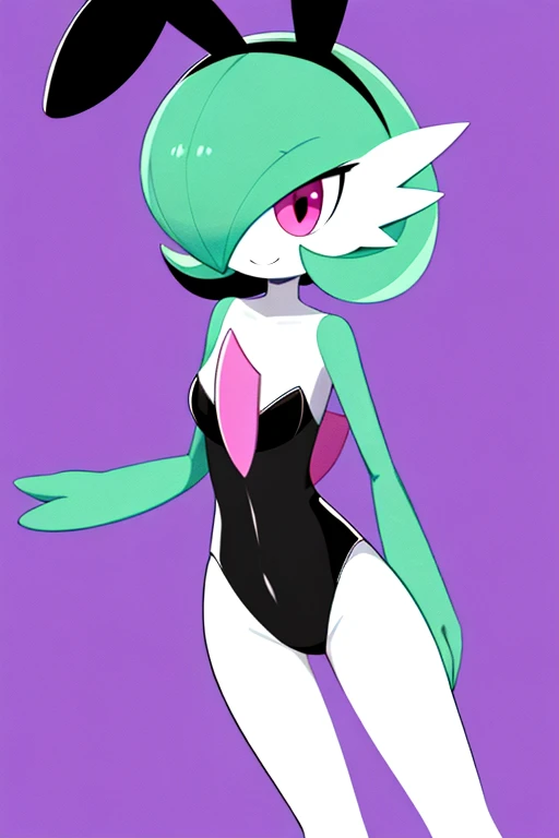 SeaArt, best_quality, 1 girl, solo, gardevoir, creatures (company), freak game, Nintendo, pokemon, pokemon (game), bangs, colored skin, female focus, Pokemon Gen 3, green hair, green skin, hair over one eye, multicolored skin, pokemon (creature), red eyes,...