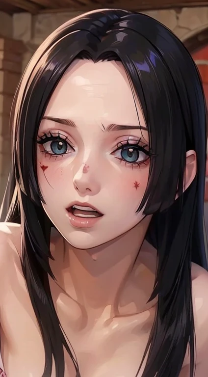 (((masterpiece))), (((best quality))), ((ultra-detailed)), (highly detailed cg illustration), boa hancock, (nsfw:1.4), (masterpi...