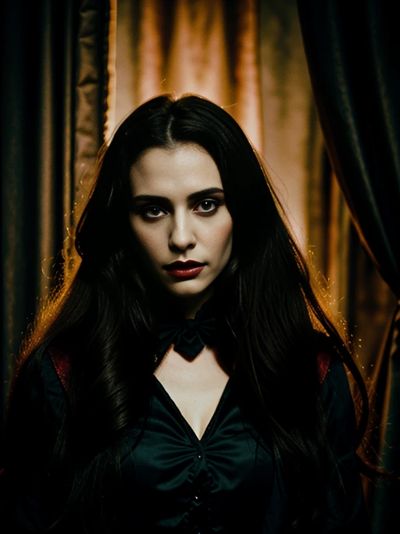 Beautiful vampire princess in Bram Stoker style