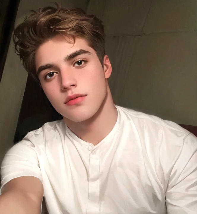 Arafed man in white shirt taking a selfie with cell phone, clina cristiana, foto de perfil en la cabeza, tyler oeste, hermoso rostro, xqc, joel fletcher, perfect hermoso rostro, tiro en la cabeza de medio cuerpo, Nathan Fowkes, buena cara, taken in the ear...