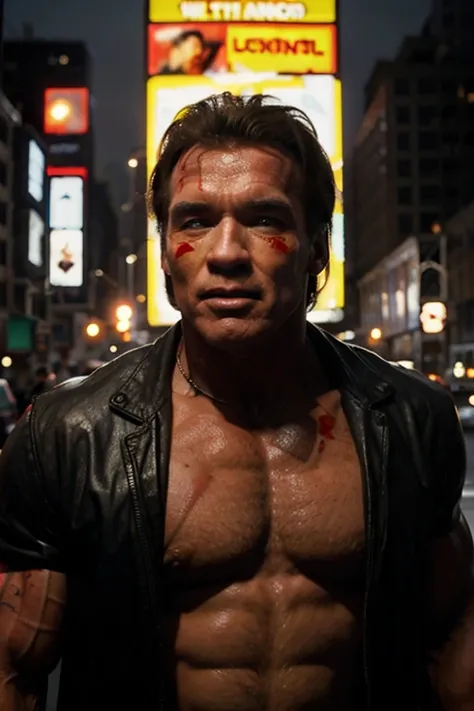 jonh rambo arnold schwarzenegger en la ciudad de new york con zombis muertos vivientes