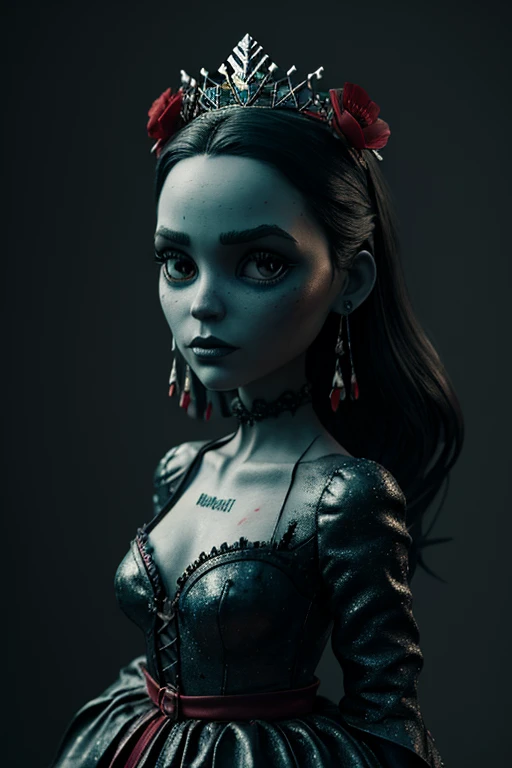 8k, artistic photography, best quality, masterpiece: 1.2), a (potrait:1.2) tim burton's corpse bride style diseny toon doll, in ...