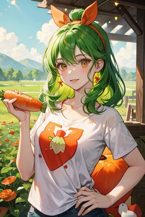 Ketchup is a red duck with a yellow beak, orange cheeks, and green hair on her forehead that resembles leaves. She is meant to look like a tomato, which connects to her name, Ketchup. She initially wears the Flicker Shirt in Animal Forest e+, and the Rose ...