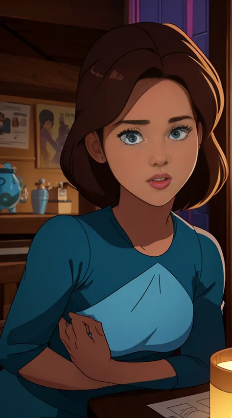 Storyboard em quadrinhos:1.8, Cartoon tirinhas,tirinha:: Jennifer Lawrence,Selena Gomez(1 mulher) Uma loira de 20 anos,Em uma casa futurista, estilo de quadrinhos da Marvel, hiper HD, Ultra-HD 24K com a boceta criada para a tela
