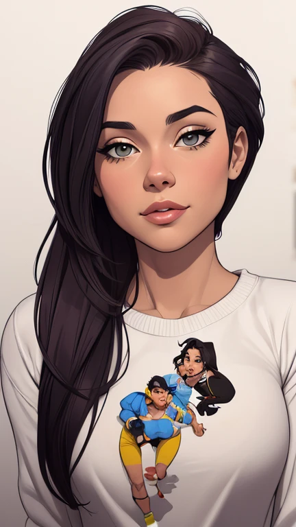 Personagens femininas Fernanda Vasconcellos elenco de jogo de basebol  2 mulheres
Atriz brasileira meninas (maldosas sadomasoquistas) animado:1.2), mulher Imagem de desenho animado de uma mulher , roupas sensuais , garota super fofa, cartoon style illustra...