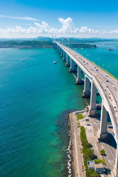 bridge、角島大bridge、Ocean、Clear skies