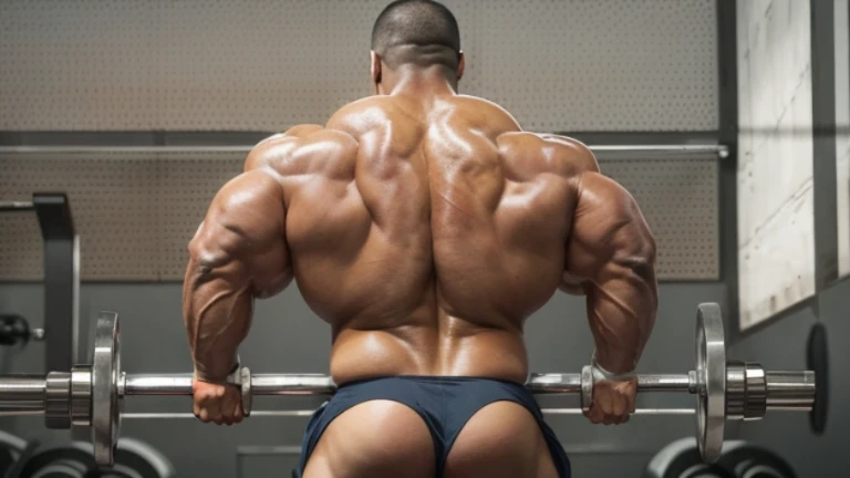 (one or two bodybuilders:1.4), (back view:1.4), (tank top:1.4), (at gym:1.4), 40s, Japanese man, manly face, fat face, (round face:1.4), (monolid eyes:1.2), (buzz cut:1.4), very large and strong body, bulky body, beefy muscles, (bulging muscles:1.4), (very...