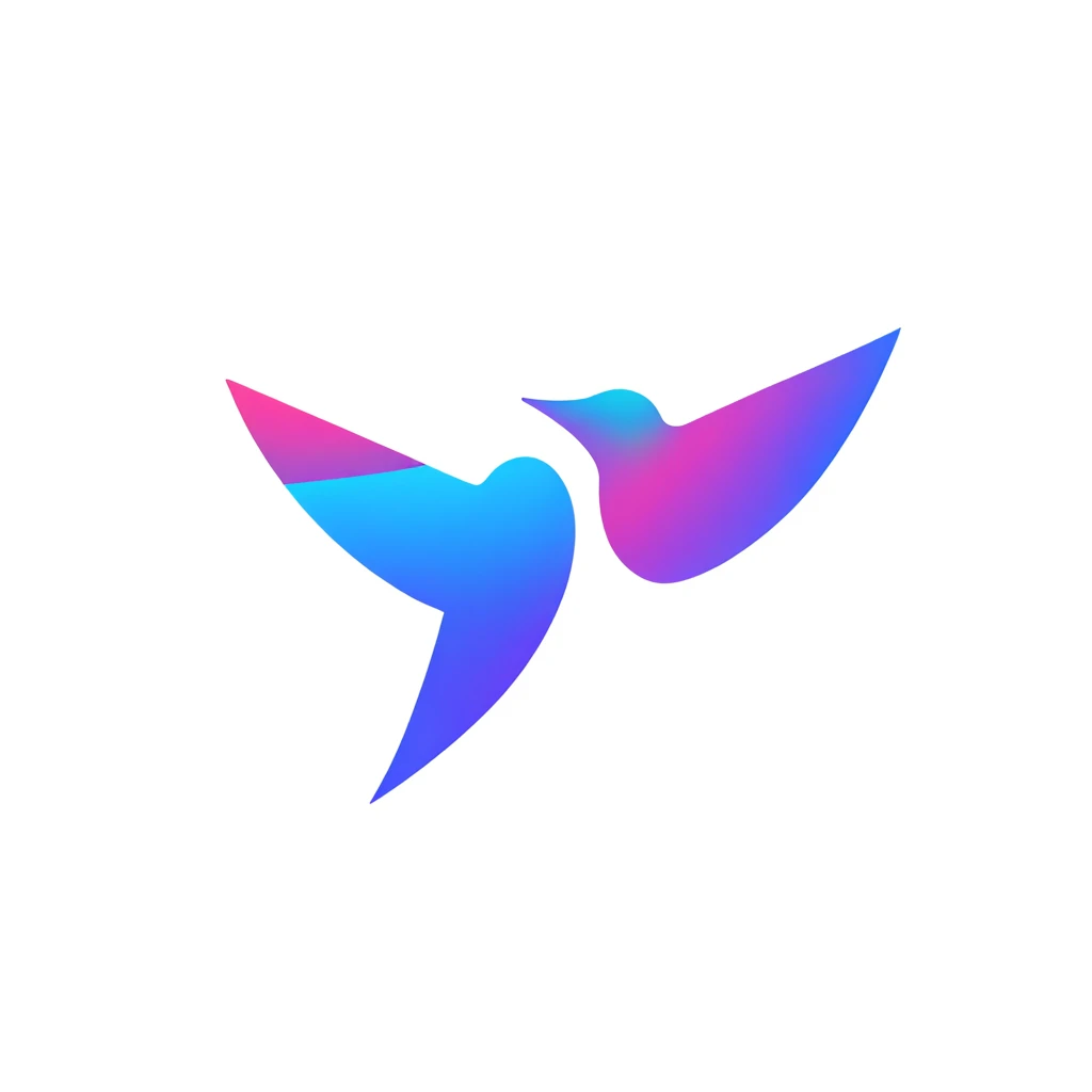 "(best quality,highres),appicon style,geometrical tile,flat icon,2 flying birds,vibrant colors,bright lighting"