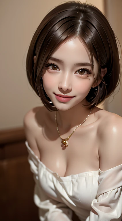 (highest quality, 8K, masterpiece: 1.3), Pretty woman with perfect figure: 1.4, dark brown hair, big, wearing a pendant, torn shorts, sleeping in the bedroom, highly detailed face and skin, fine eyes, double eyelid, highest quality, masterpiece, (realistic...