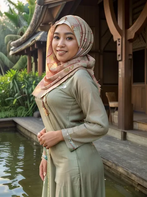 (best quality,4k,8k,highres,masterpiece:1.2),ultra-detailed,(realistic,photorealistic,photo-realistic:1.37),vivid colors,HDR,studio lighting,physically-based rendering
  
A beauty naked Malay woman with hijab on the village, (beautiful detailed eyes:1.1), ...